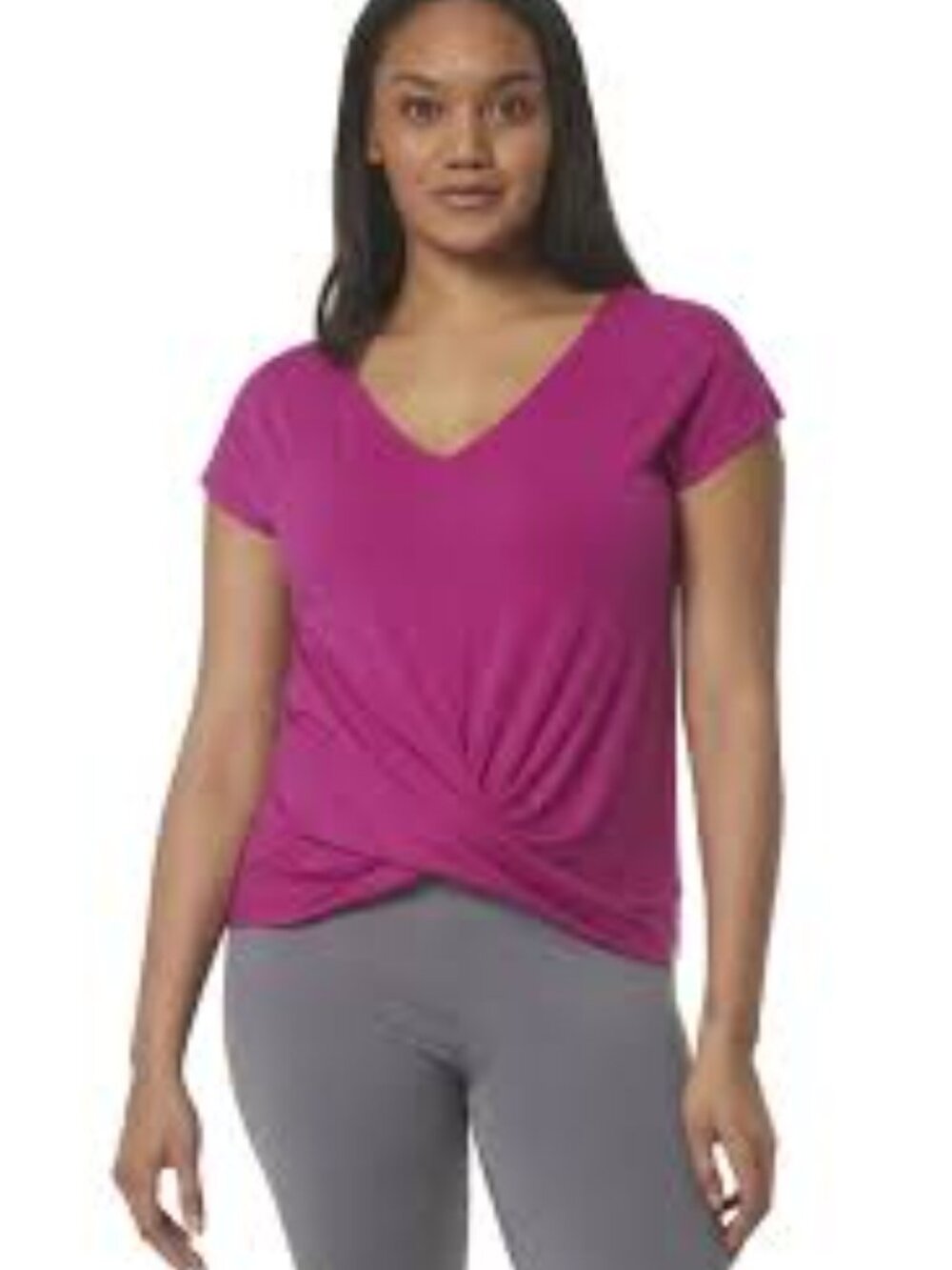 NWT MNY Marc New York Performance Twist Front Active Top | Pink | Size Medium